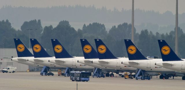 Ακυρώθηκαν την Τετάρτη πάνω από 20 πτήσεις της Lufthansa